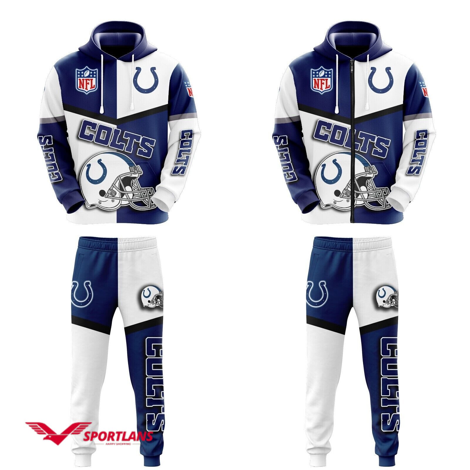 Indianapolis Colts Premium NFL Combo Hoodie For Fans Personalized - Bee  Happy Forever