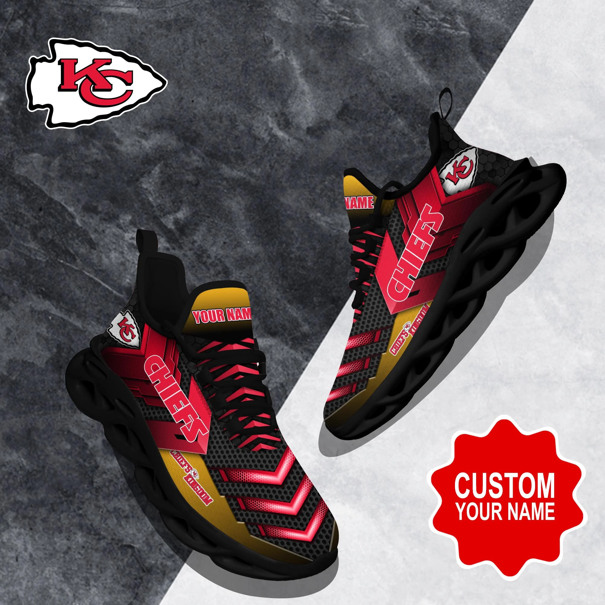 25% SALE OFF Kansas City Chiefs Sneakers Running Shoes For Men & Women – 4  Fan Shop