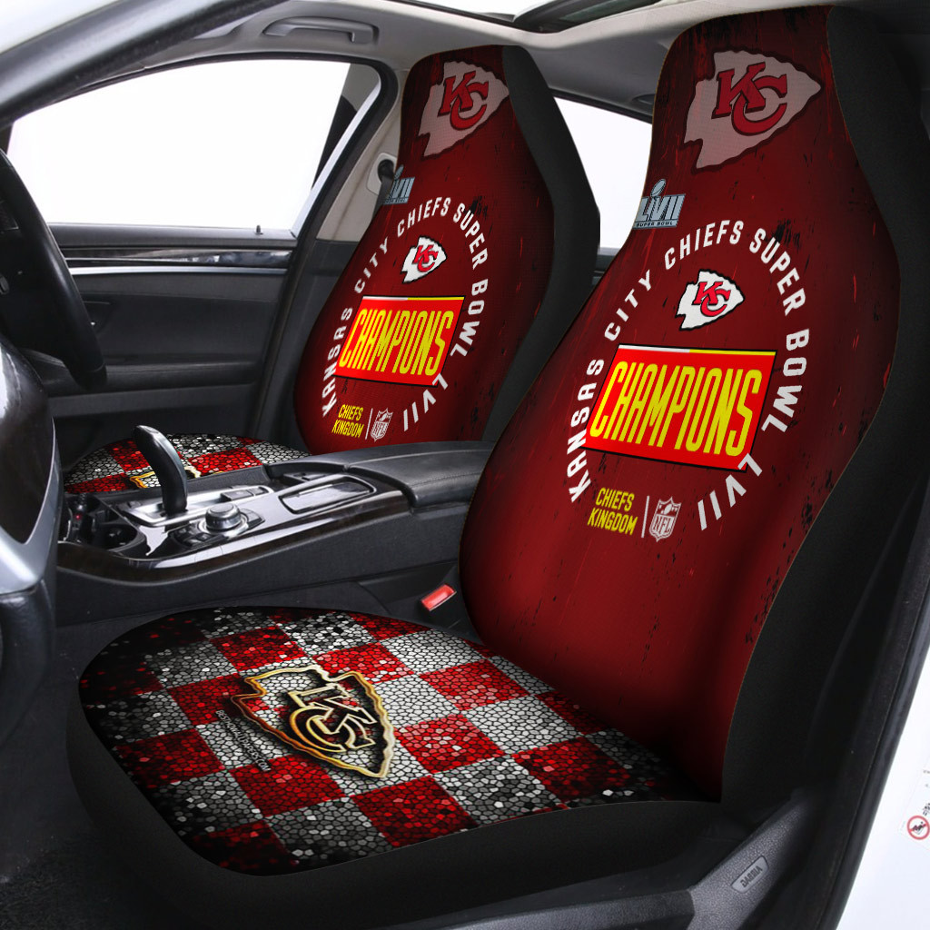 Kansas City Chiefs Super Bowl LVII Champions Car Seat Cover - Bee Happy  Forever