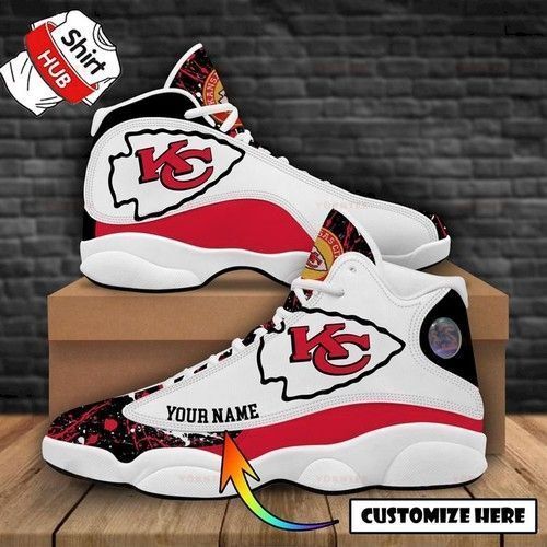 Kansas City Chiefs Custom Name Air Jordan 11 Sneaker Shoes For