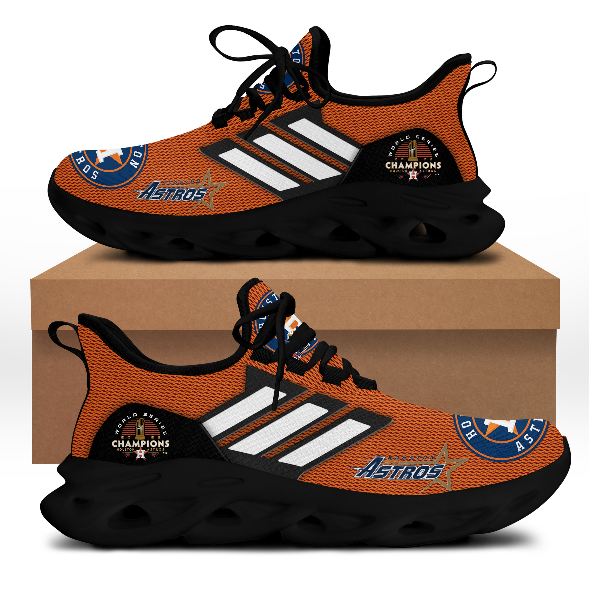 Houston Astros 2022 World Series Champions Running Shoes - Bee Happy Forever