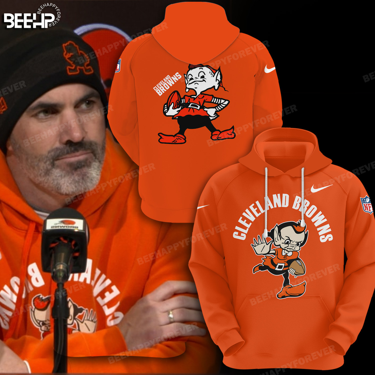 Cleveland Browns 3D Shirt - Bee Happy Forever