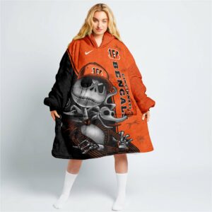 Cincinnati Bengals Women's Hoodie Dress Long Sleeve Hooded