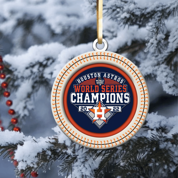 Houston Baseball World Series Champions 2022 Ornament, 2022 Astros Christmas  Ornament - Bee Happy Forever