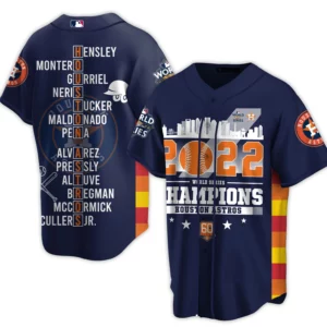 HOUSTON ASTROS 2022 WORLD SERIES CHAMPIONS JERSEY - Bee Happy Forever