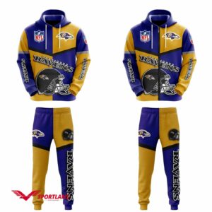 Baltimore Ravens NFL Super Bowl Custom Name Zip Hoodie 3D All Over Print