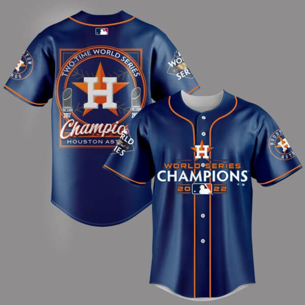 Houston Astros 2022 World Series Custom Name And Number Jersey - All S