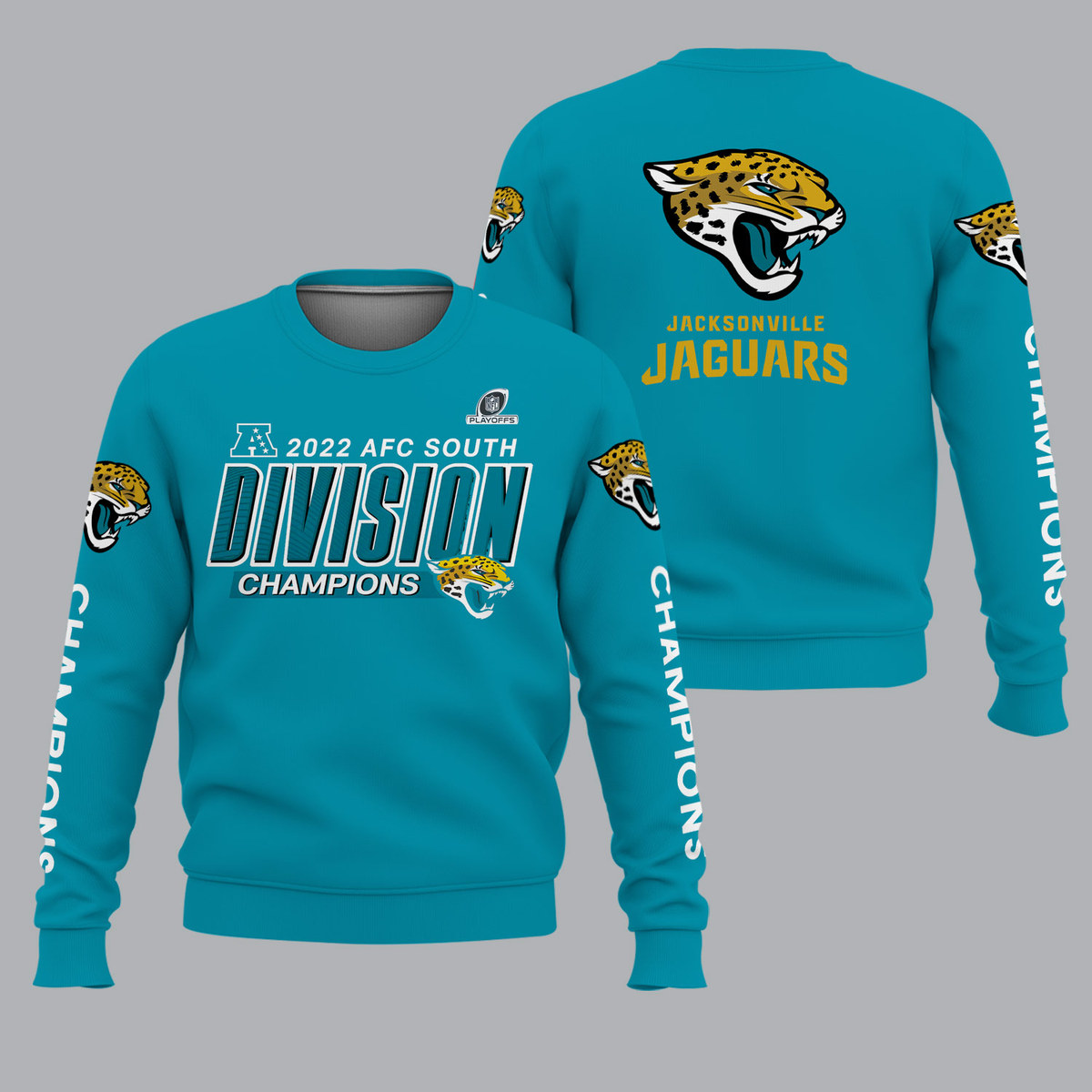 Design Jacksonville jaguars AFC south Division champions T-Shirt