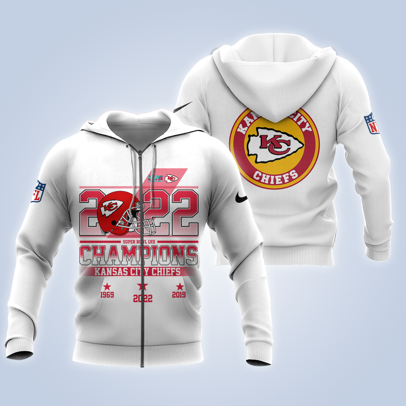 Kansas City Chiefs Super Bowl Champions 1969 And 2019 And 2022 T-Shirt,  hoodie, sweater, long sleeve and tank top