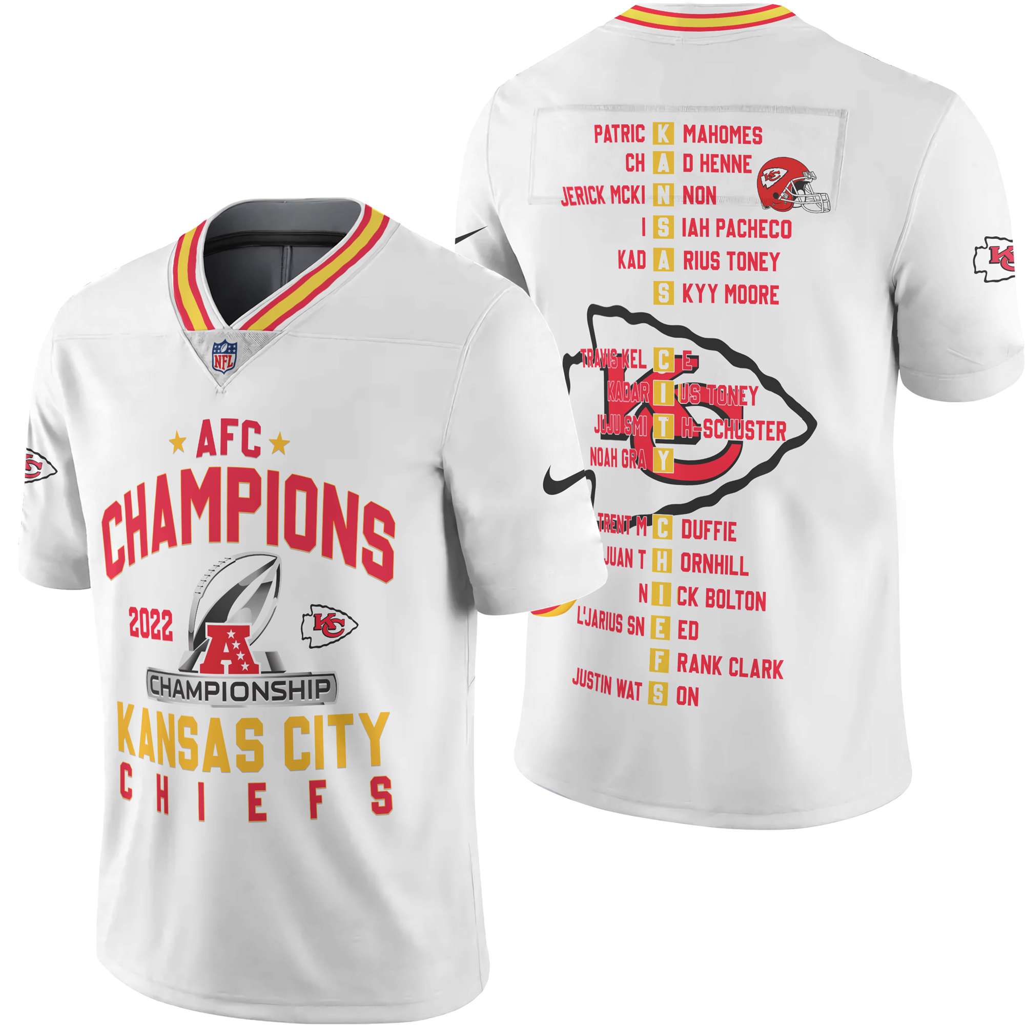 Cheap Kansas City Chiefs AFC Championship 2023 NFL Football Shirt - Wiseabe  Apparels