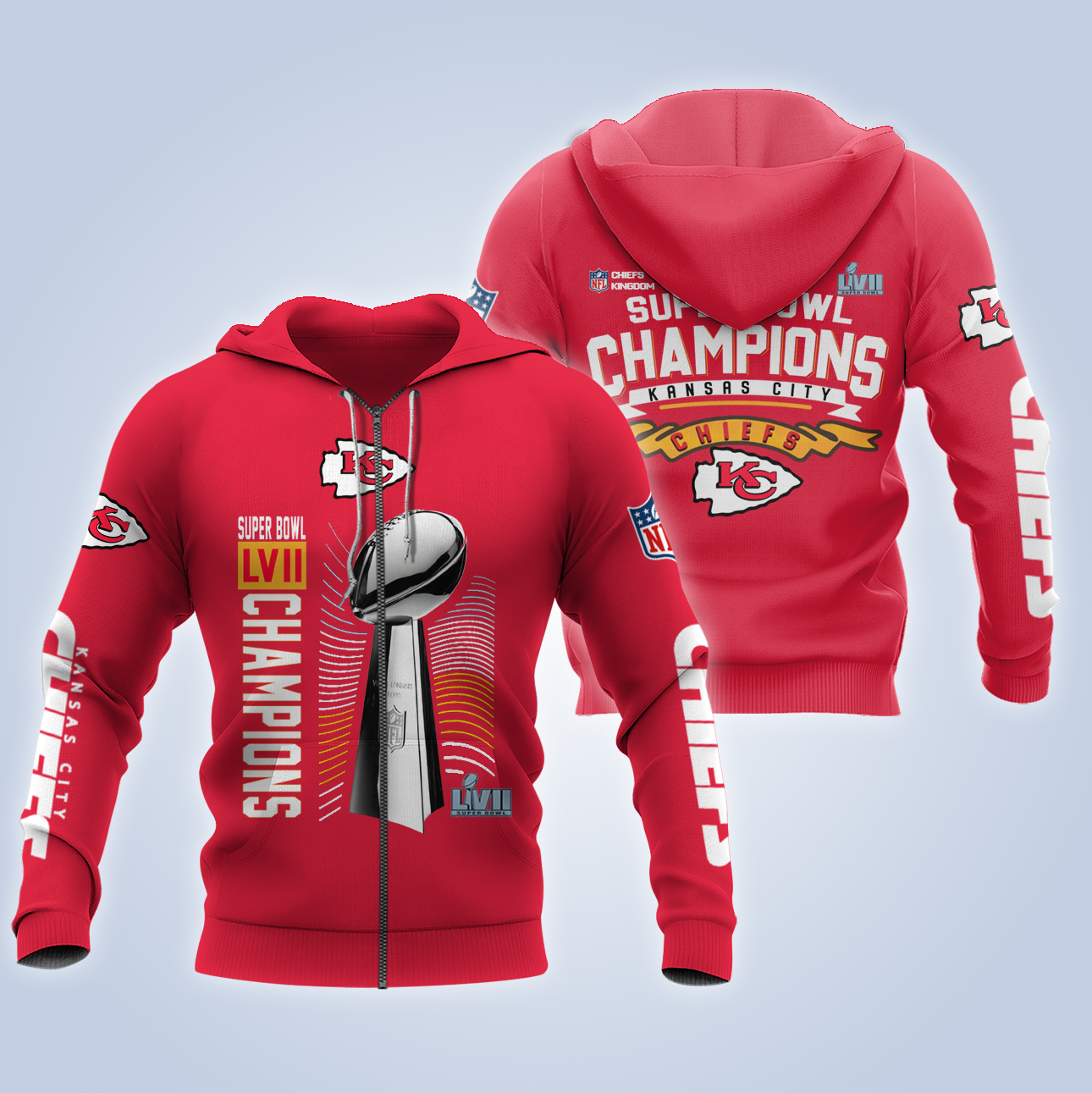 Cheap NFL Football Kansas City Chiefs Super Bowl Champions 2023 Sweatshirt  - Wiseabe Apparels