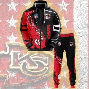 Kansas City Chiefs Tracksuit Mens Hoodies Sweatshirts Sweatpants Loose Pants