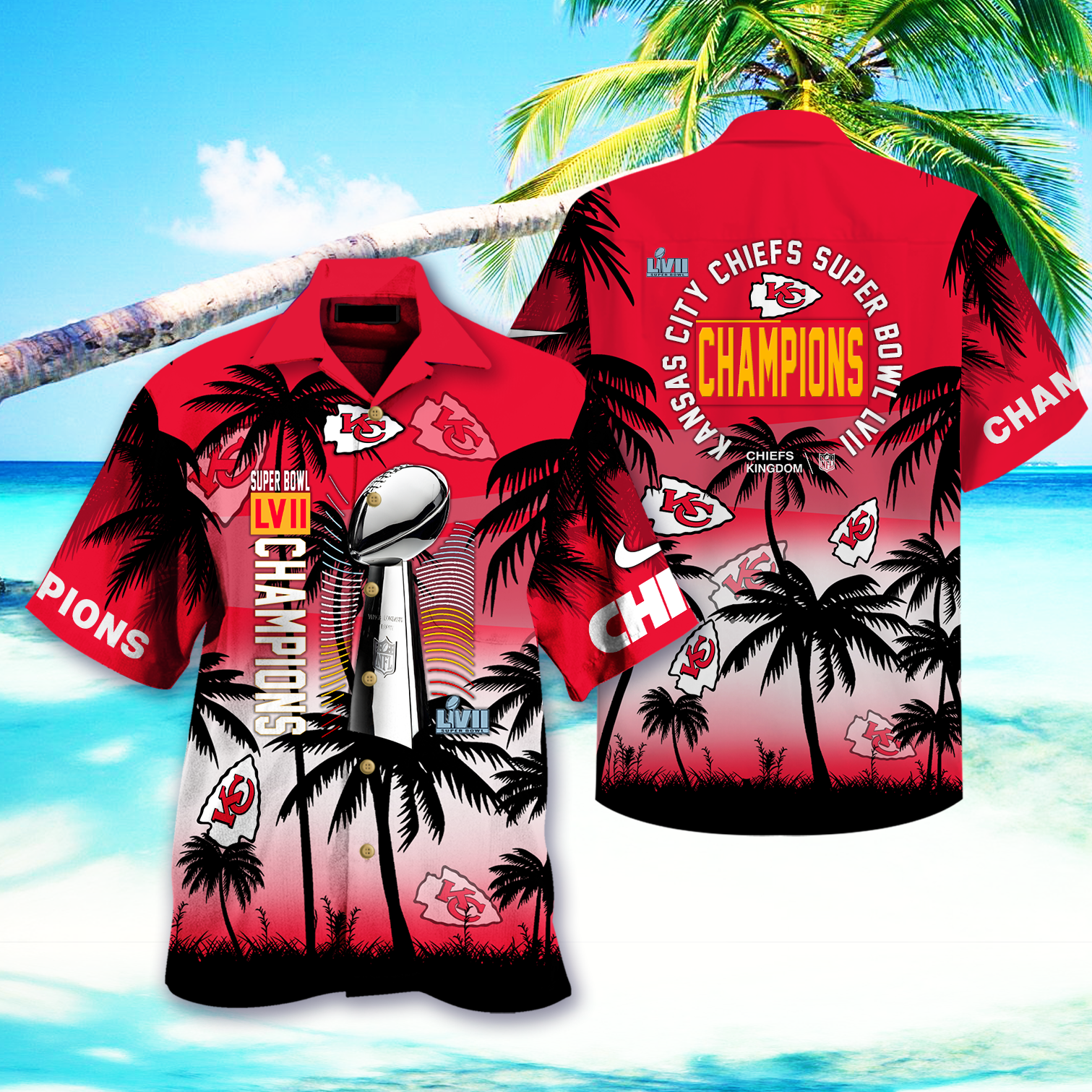 Kansas City Chiefs Super Bowl Champions 2022 Hawaiian Shirt For