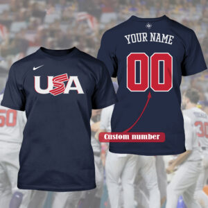 Custom Name Usa Baseball 2023 World White Baseball Jersey For Men And Women