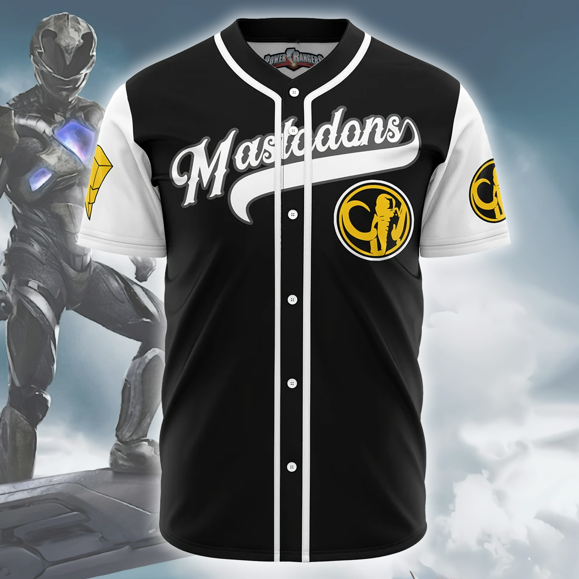 Personalized White Tigers Tommy Oliver Power Rangers Baseball Jersey