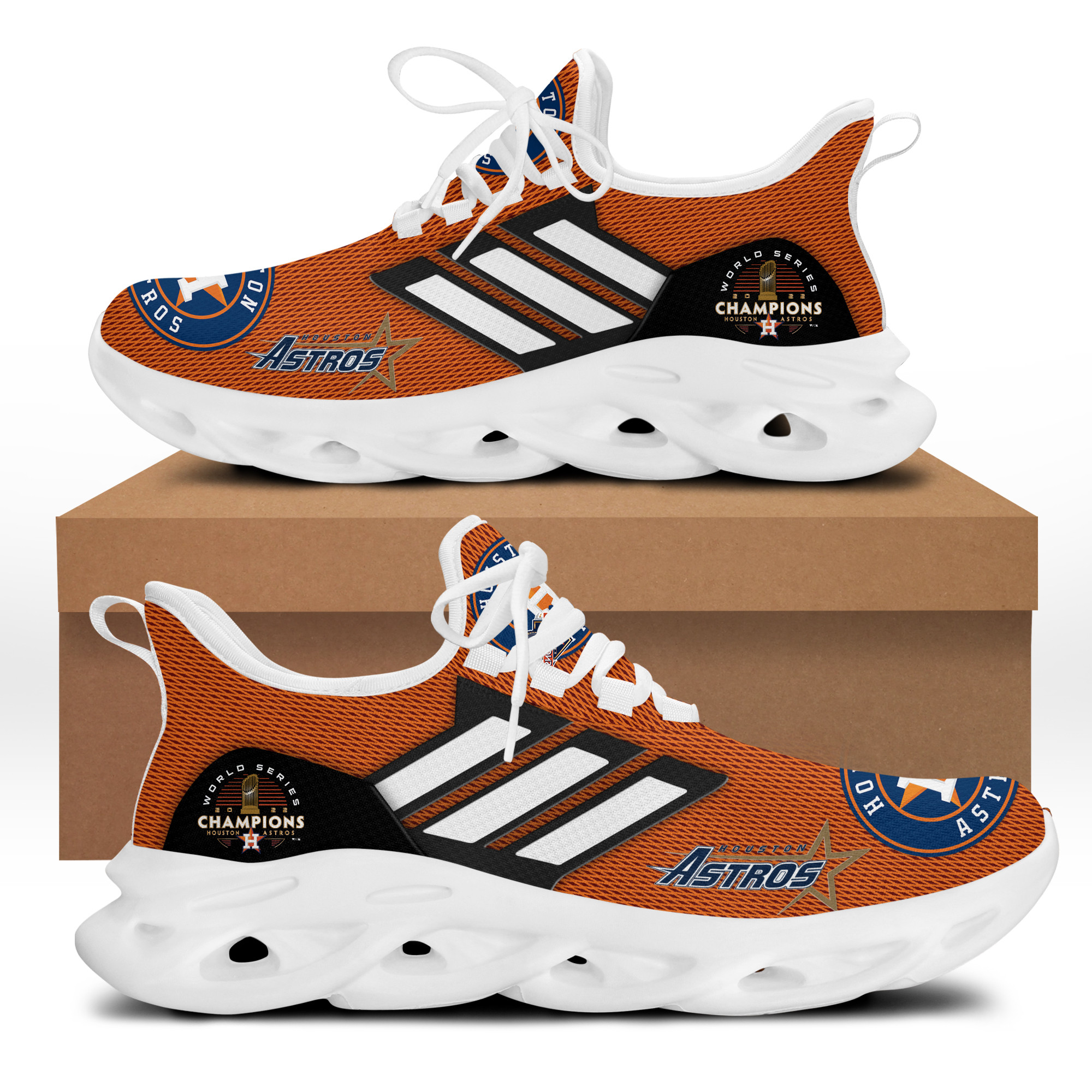 Houston Astros 2022 World Series Champions Running Shoes - Bee Happy Forever