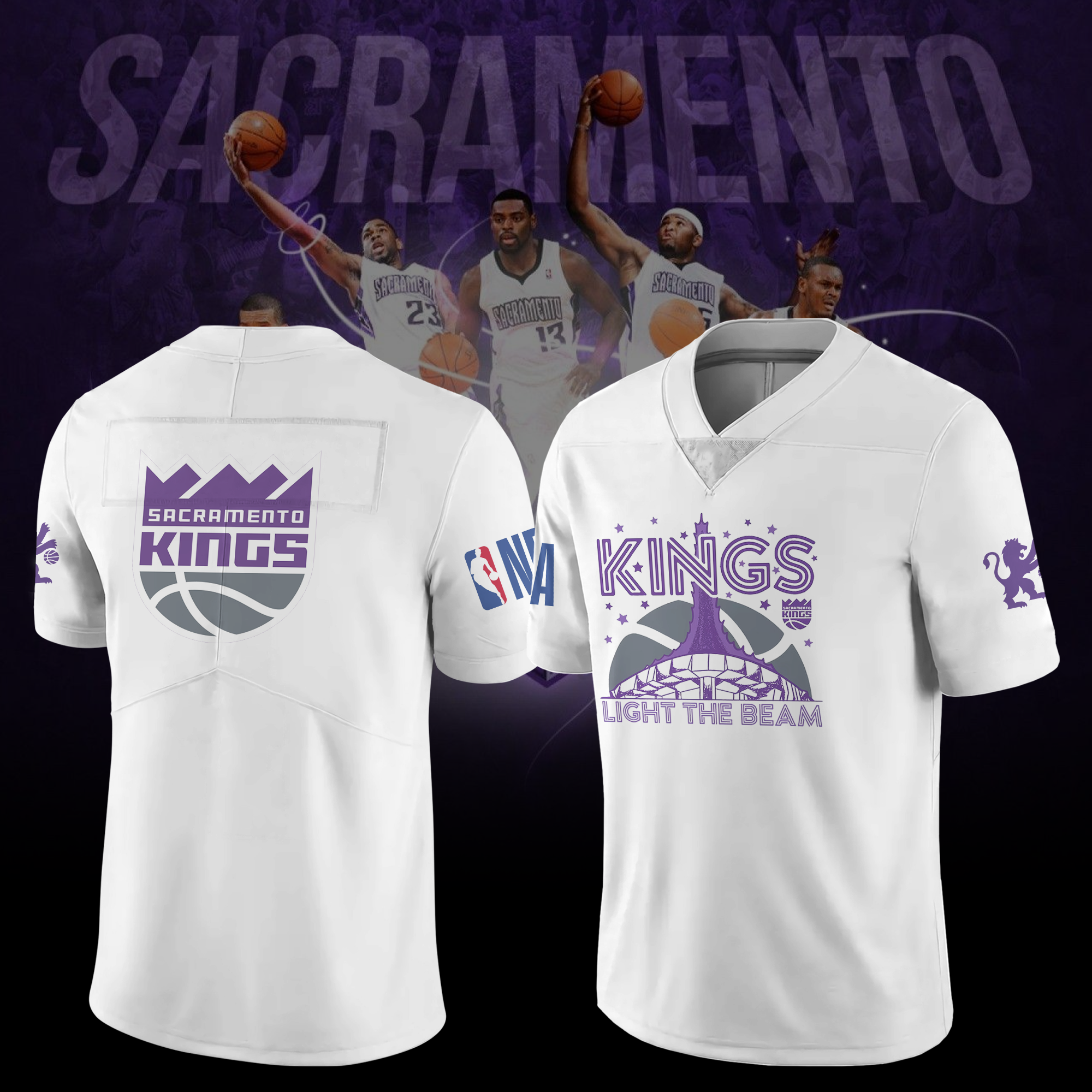 Sacramento Kings Stadium Essentials Light The Beam Arena T-shirt