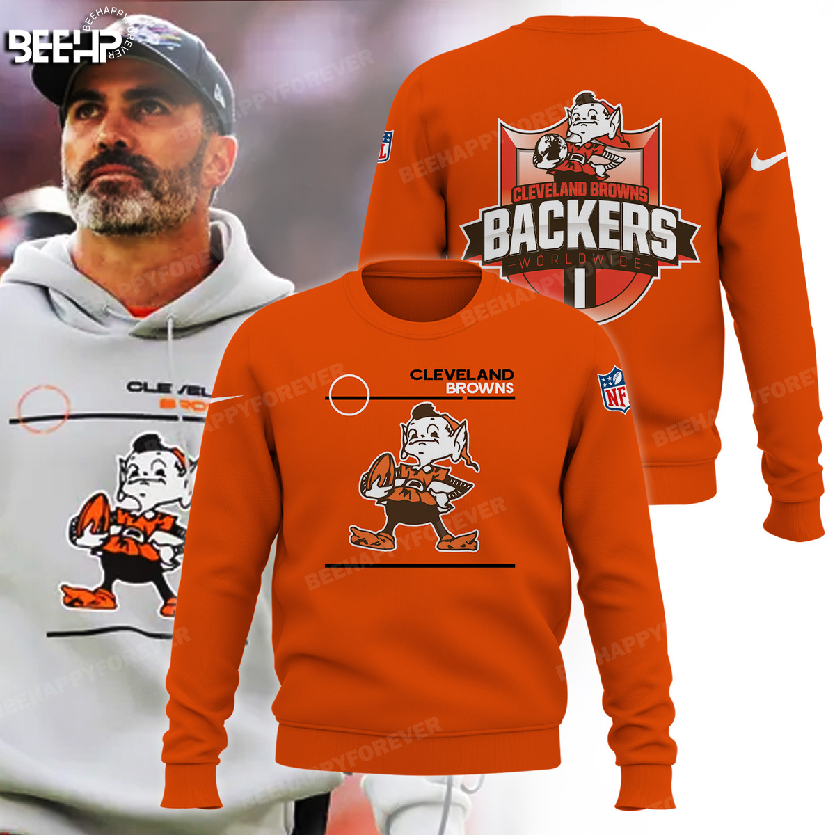 Cleveland Browns 3D Shirt - Bee Happy Forever