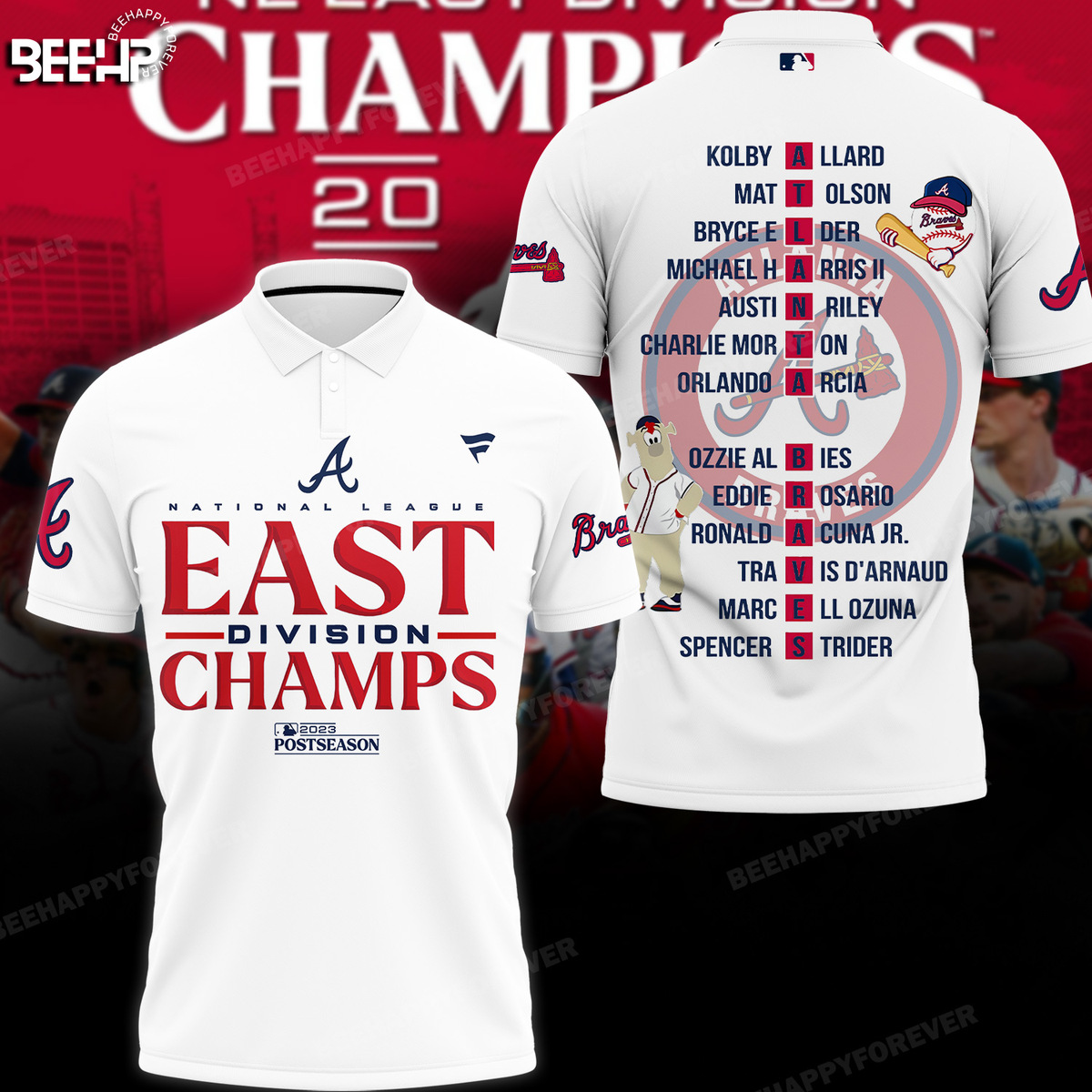 Atlanta Braves 2023 NL East Division Champions Shirt - Bee Happy