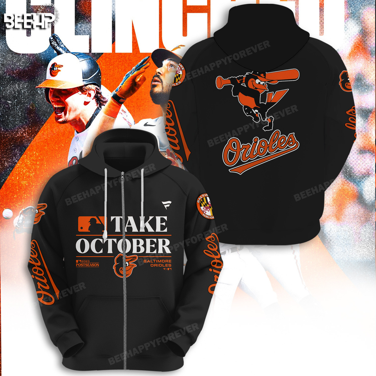 Take October Baltimore Orioles Polo Shirt -  Worldwide  Shipping