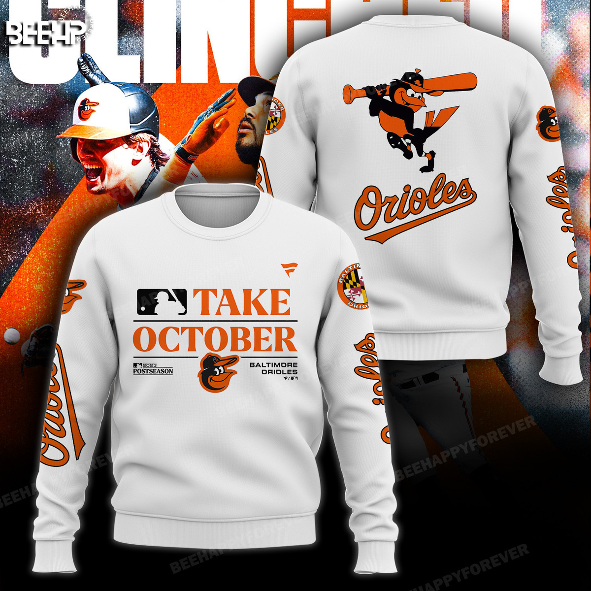 Baltimore Orioles Take October 2023 Postseason Locker Room T-Shirt