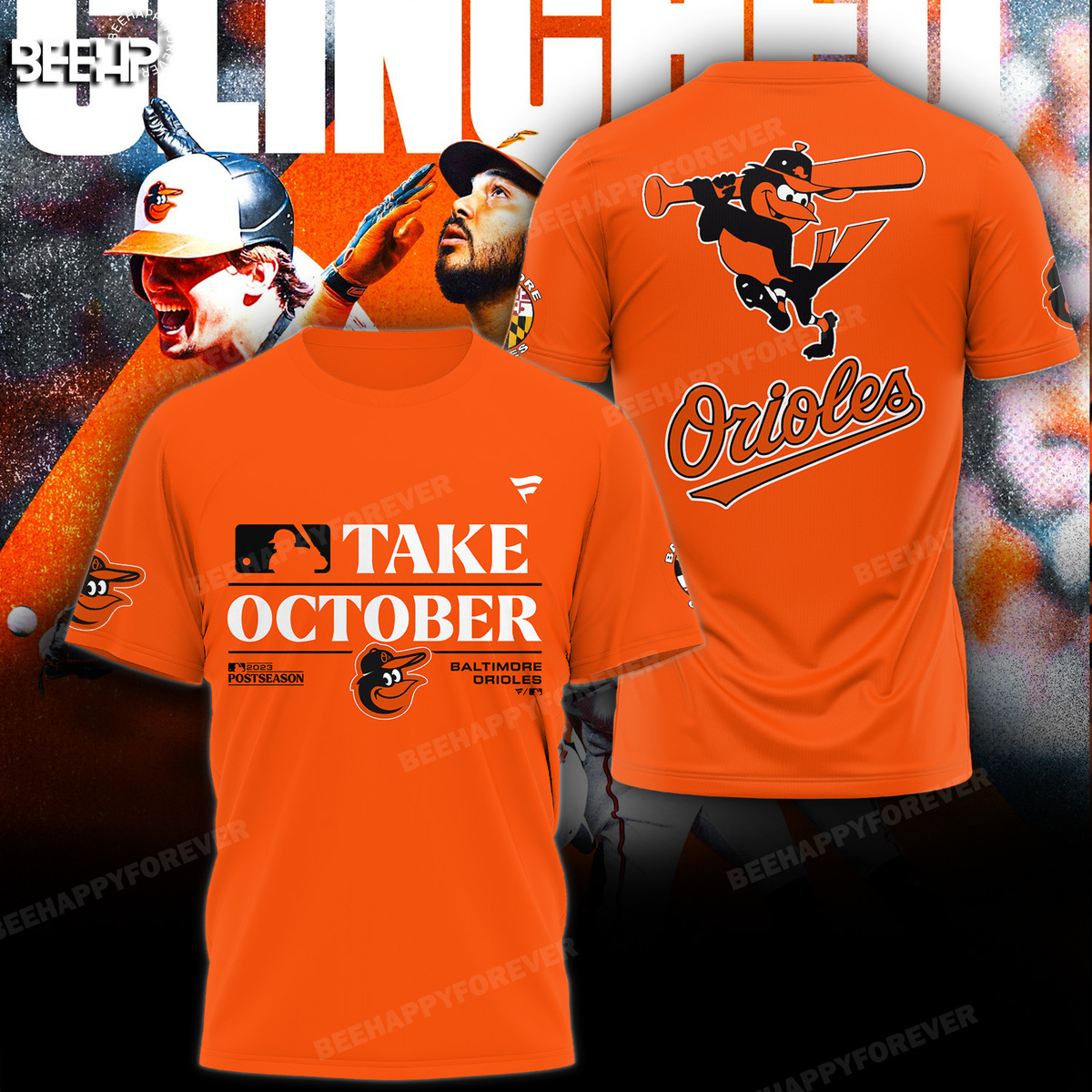 Baltimore Orioles Women's Orange 2023 Postseason Locker Room T