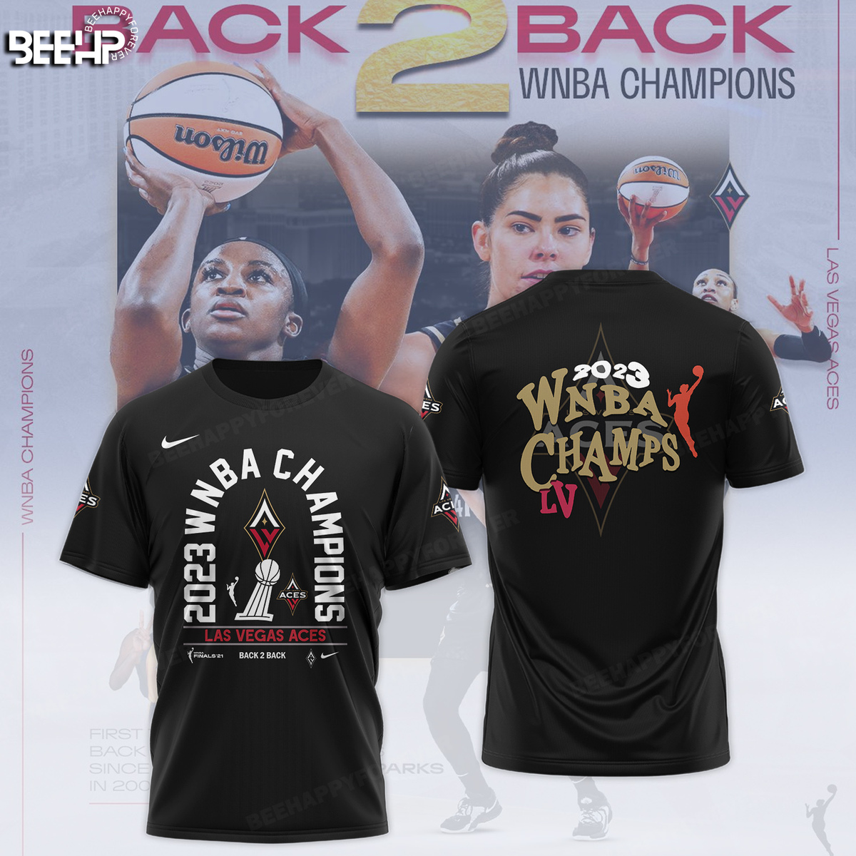 Back-To-Back Las Vegas Aces WNBA Finals Champions Caricatures Hat, hoodie,  sweater, long sleeve and tank top